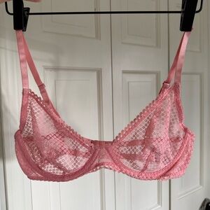 Urban Outfitters Pink Lace Bra
